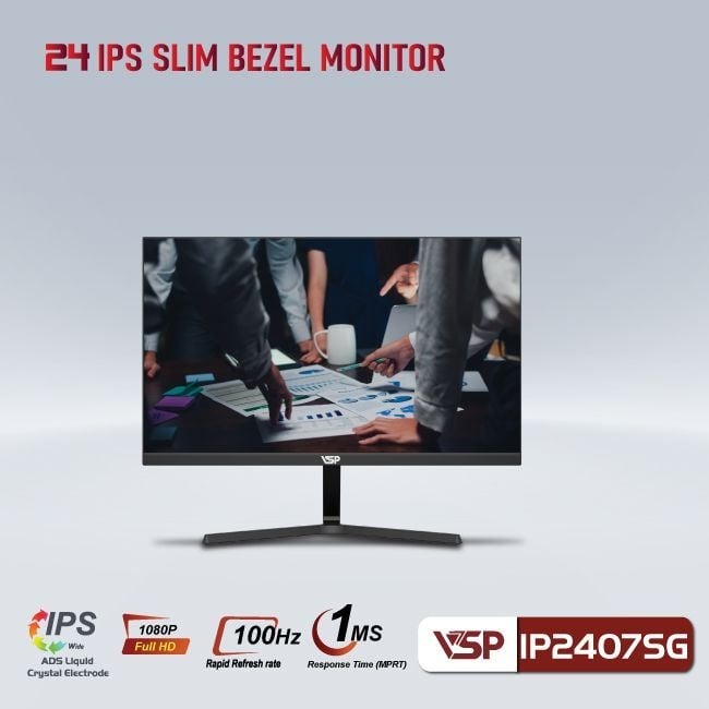 Màn hình máy tính LCD VSP IP2407SG | 24 inch/Full HD/Tấm nền IPS/100Hz Chính Hãng