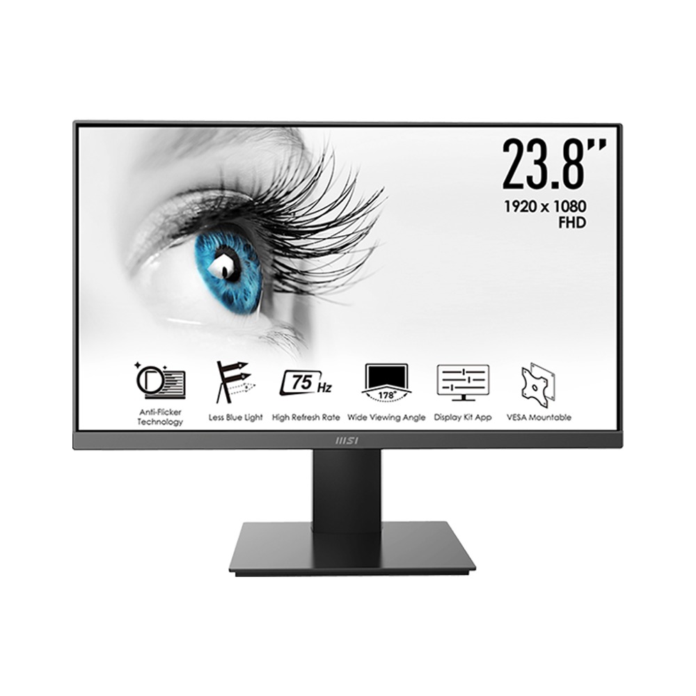 Màn hình máy tính LCD MSI PRO MP241X | 23.8 inch/Full HD/Tấm nền VA/75Hz Chính Hãng