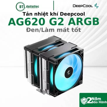Tản nhiệt khí Deepcool AG620 G2 ARGB Đen